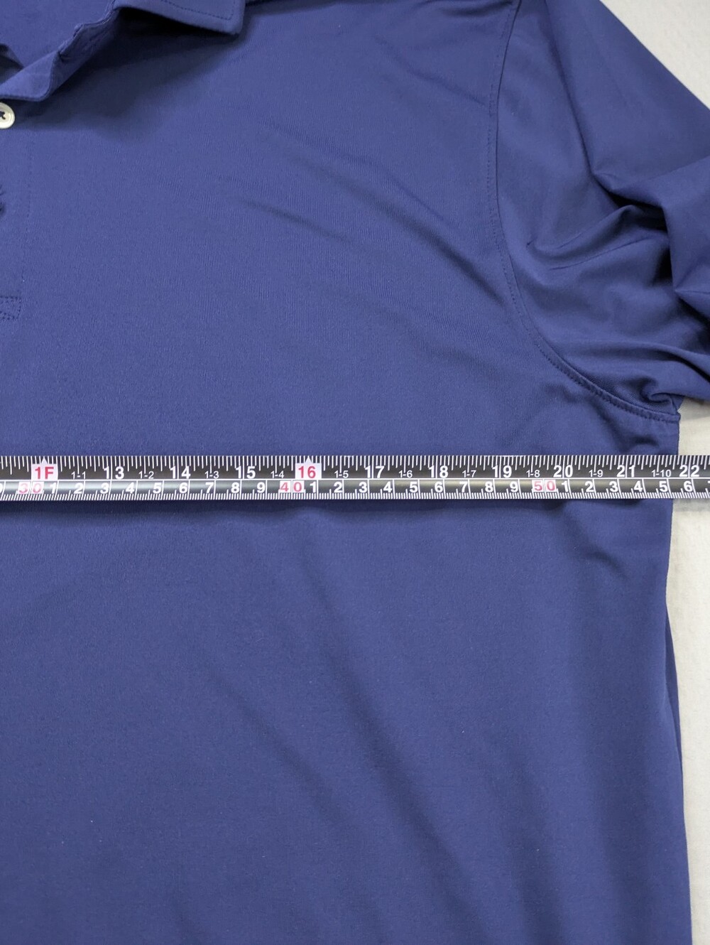 Holderness Bourne Tailored Fit Golf Polo Shirt Blue L International Country Club - Picture 7 of 8
